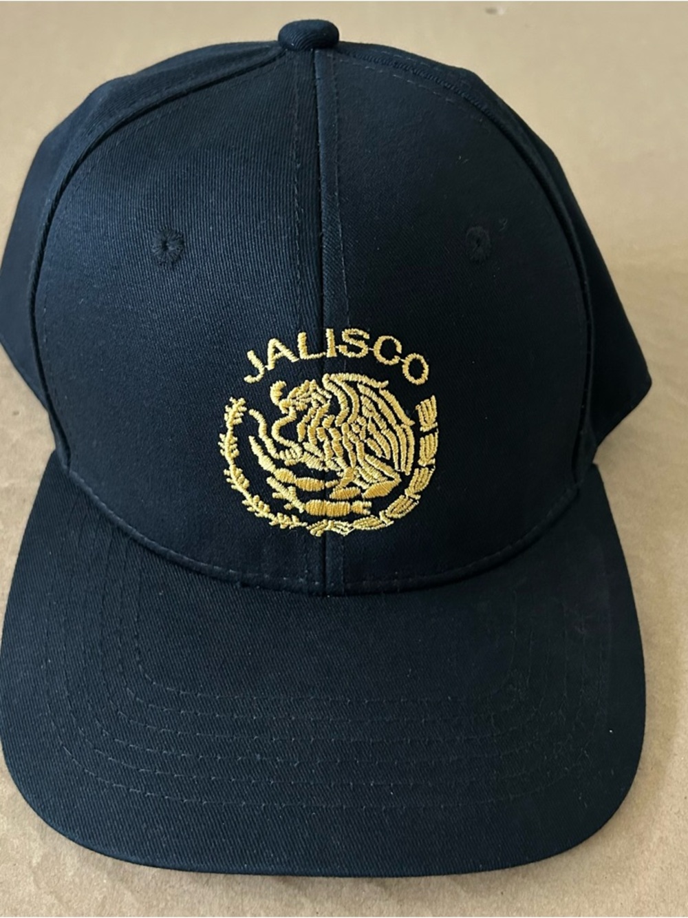 Snapback Original Men Hat Gold Embroidery Jalisco State Crest Mexican Eagle Logo